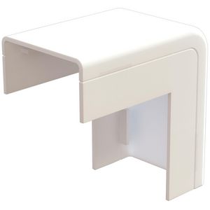 Zak a 2st. Buitenbocht met bodemstuk 25x13mm Systeem25 wit