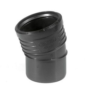 Sitech+ geluidsarm PP bocht 15° zwart 50mm