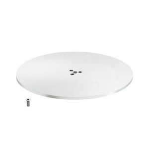 Standvoet voor energiezuilen F Ø350x8mm staal puur wit