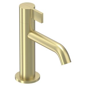 Fonteinkraan PACT staand S-size sprong 115mm geborsteld mat goud