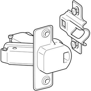 Bovenste scharnier voor hoge kast