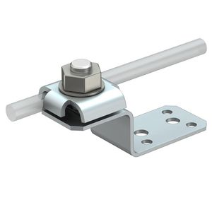 Aansluitstuk met dubbele klem 82x30x26 Aluminium alu VVE=10
