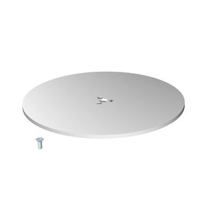 Standvoet energiezuilen F Ø350x8mm staal wit alu 9006