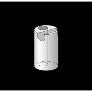 Houder SWS-kabelgeleider RVS V2A las- en schroefmont VVE=10