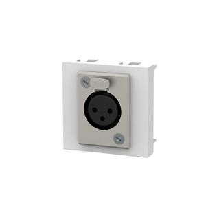 M45 inzetplaat 1x XLR 3P 45x45mm mat wit