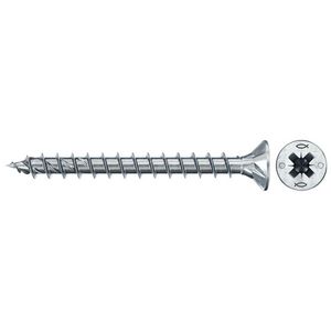Spaanplaatschroef PowerFast 4x30mm PZ verzonken kop VD verzinkt VVE=100