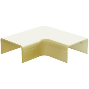 Zak a 2st. Plattebocht met bodemstuk 25x13mm Systeem25 creme