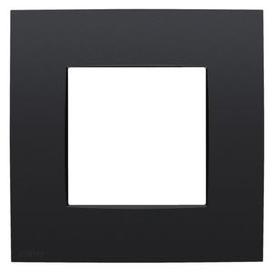 Enkelvoudige afdekplaat Niko Intense matt black coated