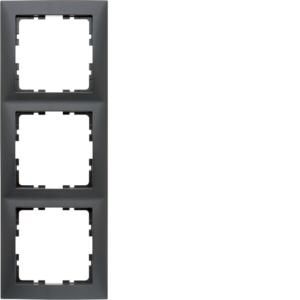 Afdekraam 3-v berker S.1 antraciet mat