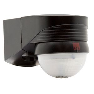 Bewegingsmelder 280gr. Inclusief een beve. zwart IP54 16m 1K