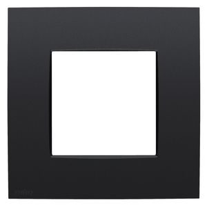 Enkelvoudige afdekplaat Niko Intense matt black coated