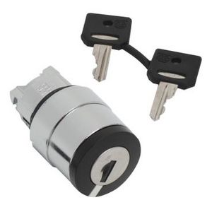 keuzeschakelaar Kop 22mm 3 posities Terugvering CES TEC10