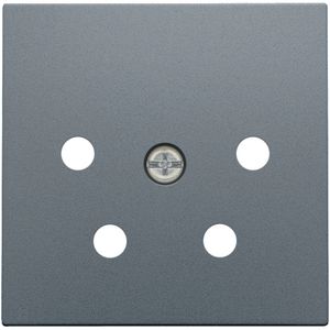 Afwerkingsset 4-polig inbouwcontactdoos PTT blue grey