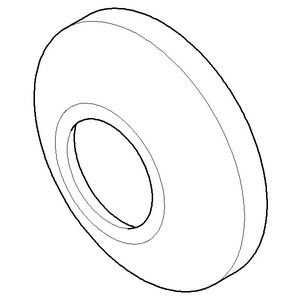 Rozet 80x80x19mm Dark Platinum geborsteld 04270101500-99