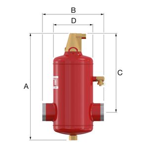 Luchtafscheider Flamcovent 100S Smart lasaansl.
