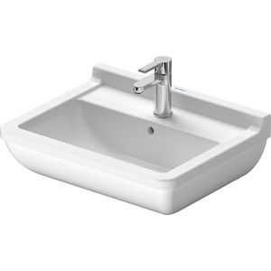 STARCK 3 #030055 wastafel 550mm wit met kraangat met overloop