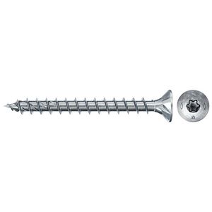 Spaanplaatschroef PowerFast 4X25mm TX verzonken kop VD verzinkt VVE=1000