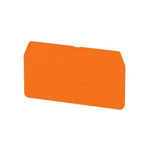 Afsluit- eindplaat oranje h:62mm b:2mm V-0 W VVE=50
