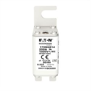 Zekering hoge snelheid 250A AC 1000V 125kA 00 aR IE VVE=6