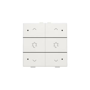 Dubbele dimbediening met led Home Control white