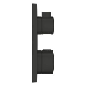Afbouwdeel Grohtherm vierkant met omstel bad Matte Black (mat zwart) (prof)
