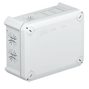 Kabeldoos 6x wieland 3-plg 150x116x67 polypr. li.grijs RA