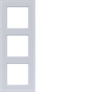 Afdekraam 3-voudig A.8 glas lichtwit mat