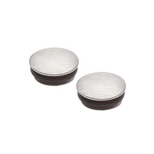 Set a 2 afdekkappen met O-ring RVS