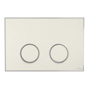 Frame Bedieningsplaat MEPA 2-toets zand-chroom glans