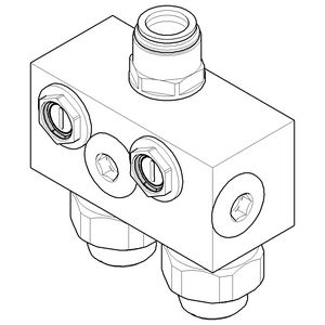 Toebehoren Spoelvoorziening 105x105x45mm 9017111470090