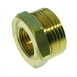 Verloopring Draad messing 1/2"x3/8