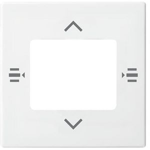 Afdekplaat 6-voudig bedieningselement KNX jaloezie alpinewit