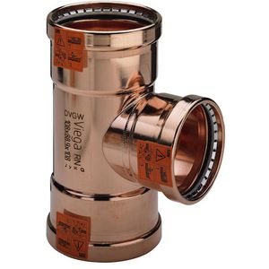 T-koppeling verlopend Profipress XL koper 108x88,9x108mm