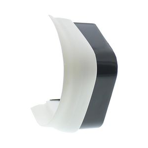 Aansluitstuk met flexibele rand 90X65mm grijs PVC RAL7016