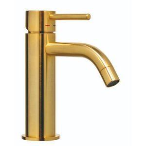 Wastafelmengkraan LIGHT 1-h sprong 122mm geb.honing goudkleur geborsteld honing goudkleur