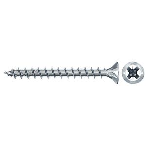 Spaanplaatschroef PowerFast 3,5x30mm PZ verzonken kop VD verzinkt VVE=100