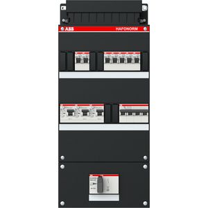 Groepenkast 7x achter 3x30mA HS+D 3-fasen 1SPF006905F1750