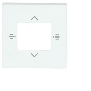 Afdekplaat 6-voudig bedieningselement KNX jaloezie mat wit