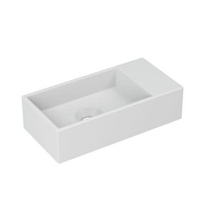 INK Versus Fontein porselein re zonder kraangat Mat wit 36x18