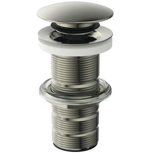 LUXURY CLICKER BASIN WASTE SOLID silver storm (rvs look)