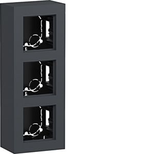 Behuizing 3-voudig hoog design opbouw A.8 antraciet