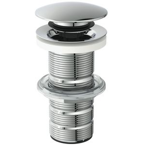 LUXURY CLICKER BASIN WASTE SOLID CHROME