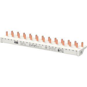 Verzamelrail voor DS301C Drie fase+N 12 modules