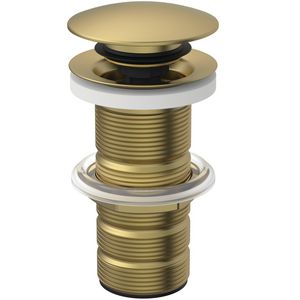 LUXURY CLICKER BASIN WASTE SOLID brushed gold (mat goudkleurig)