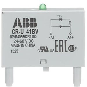 Plugbare Cr-serie diode en LED green 24-60VDC A1+A VVE=10