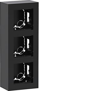 Behuizing 3-voudig hoog design opbouw A.8 nachtzwart glanzen