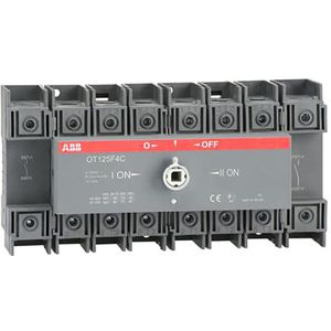 Omkeerschakelaar 2x4P OT125F4 I-O-II indicatie