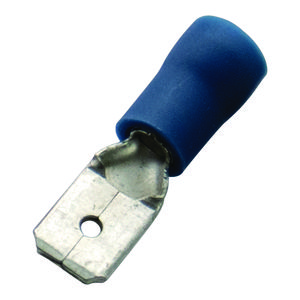 Zak a 100st. Vlaksteker 1,5-2,5/6,3x0,8 blauw isol. Nylon