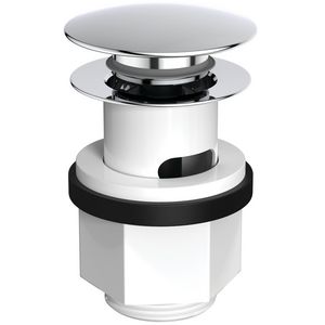 Push-open waste 1.1/4" chroom