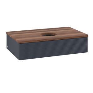 Wastafelonderkast Antao 800x190x500mm Mid.Blue Matt Lacquer K08152HG